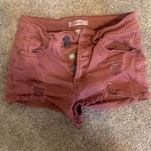 Mauve Denim Short